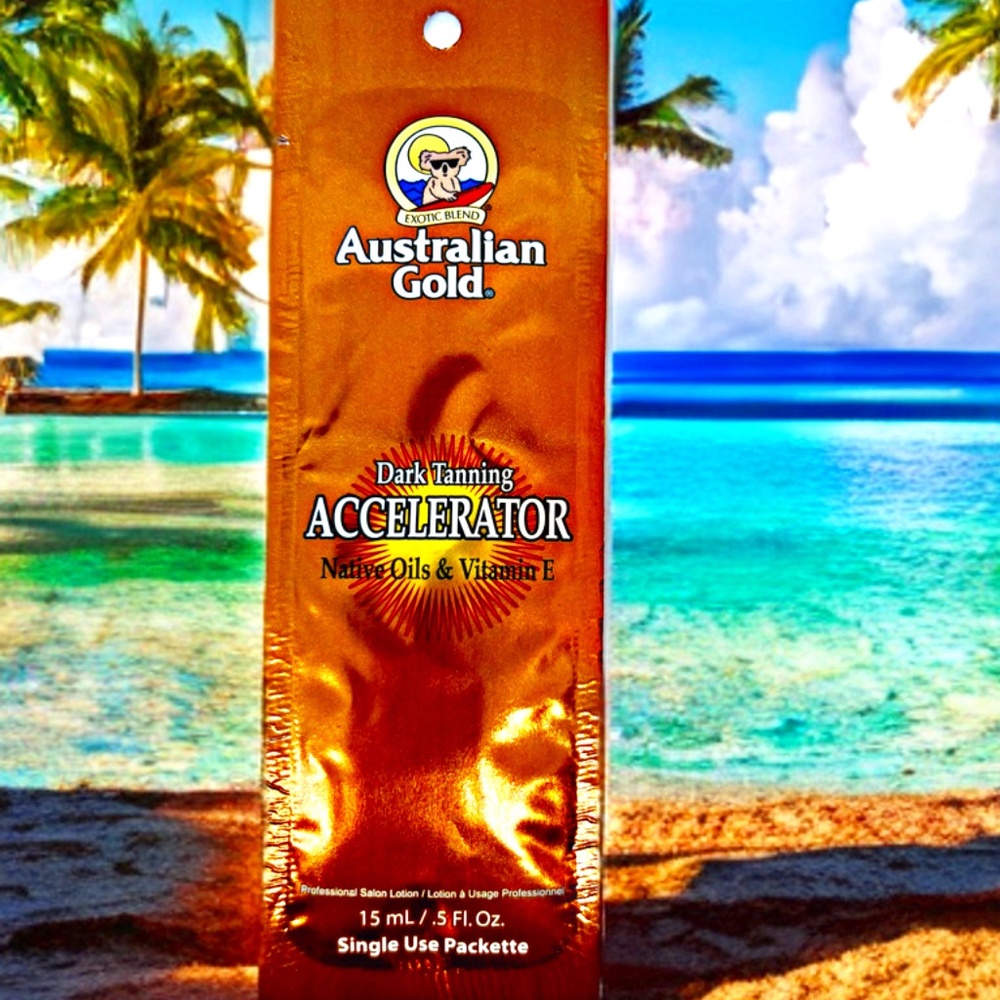 Australian Gold Dark Tanning Accelerator - Sample Size Buy 1 get 1 Free